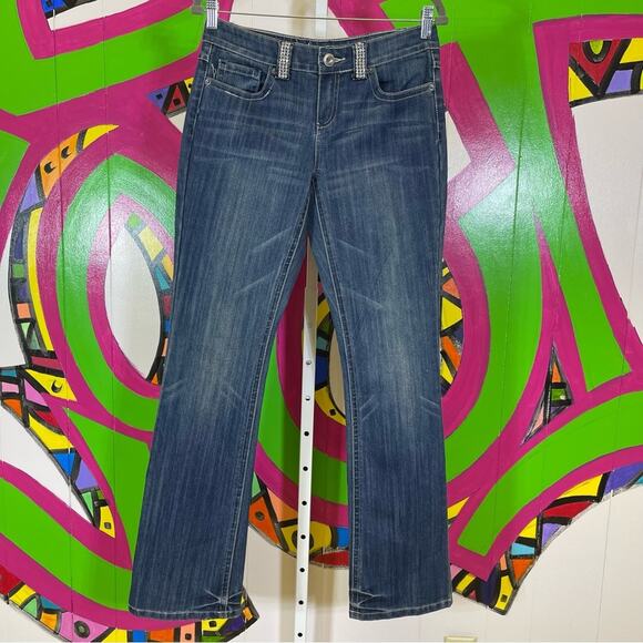 Inc Denim. Jewel Details. Boot Cut Regular Fit. Size 4. In excellent condition! - Picture 1 of 6
